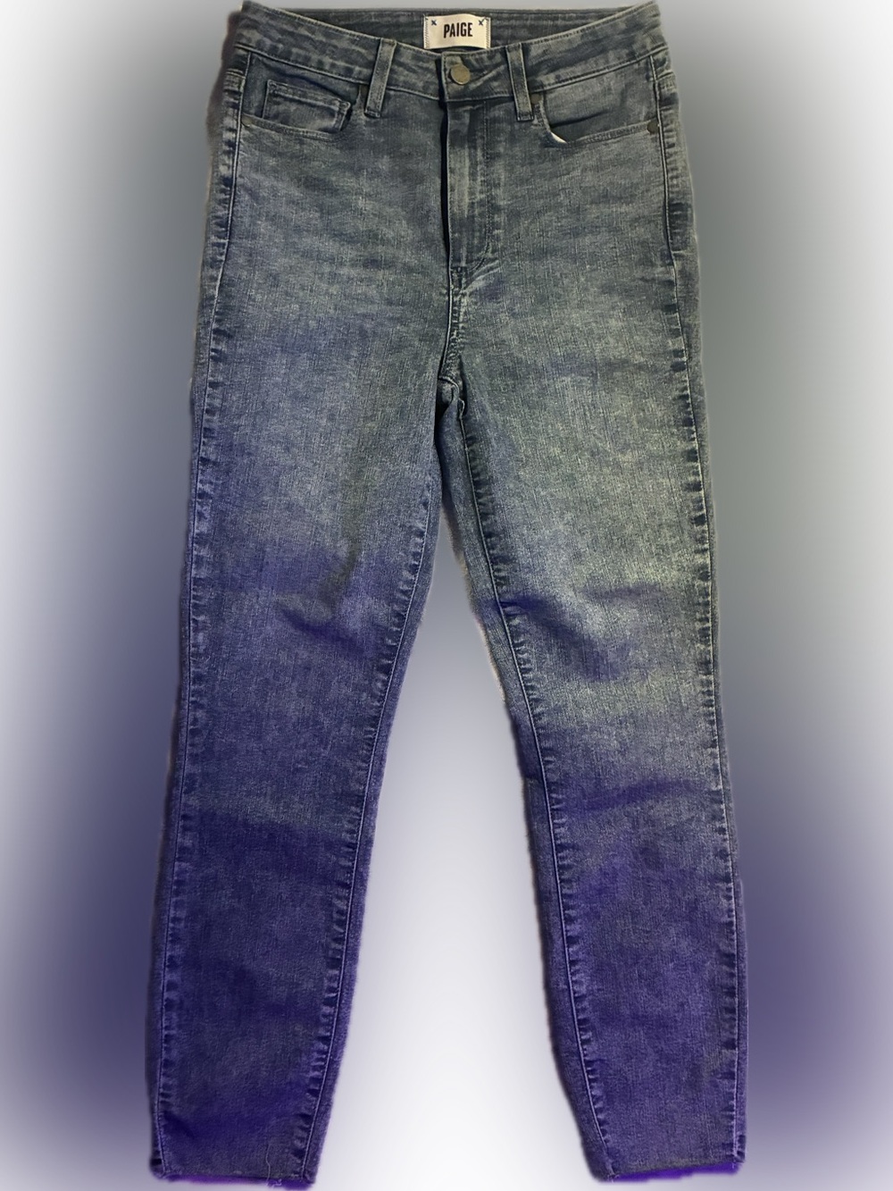 PAIGE  Skinny Jeans in Faded Blue Wash